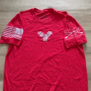 Grand Style Red Short Sleeve Tee